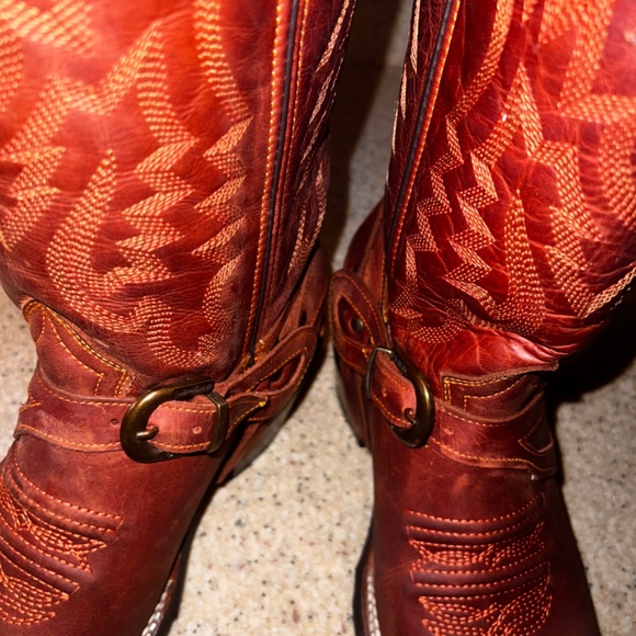 Original Gran Lider leather western riding boots with buckles - Picture 5 of 8